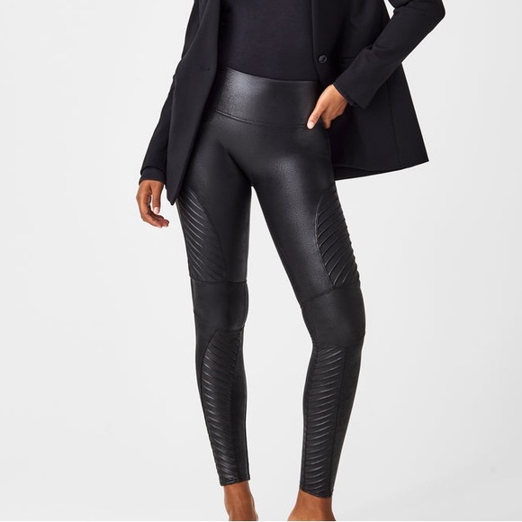SPANX Pants - SPANX Faux Leather Moto Leggings